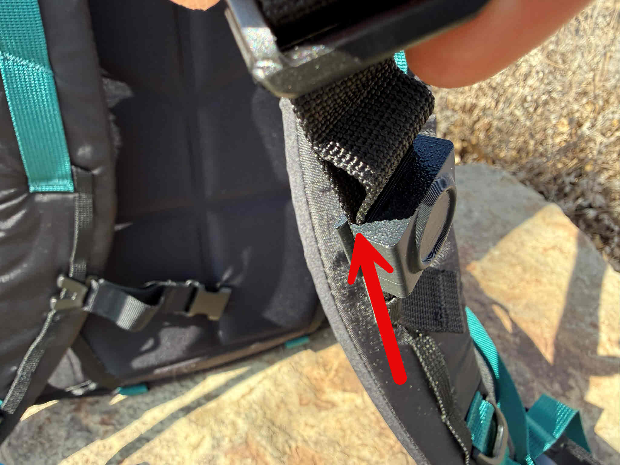 Clip fully installed