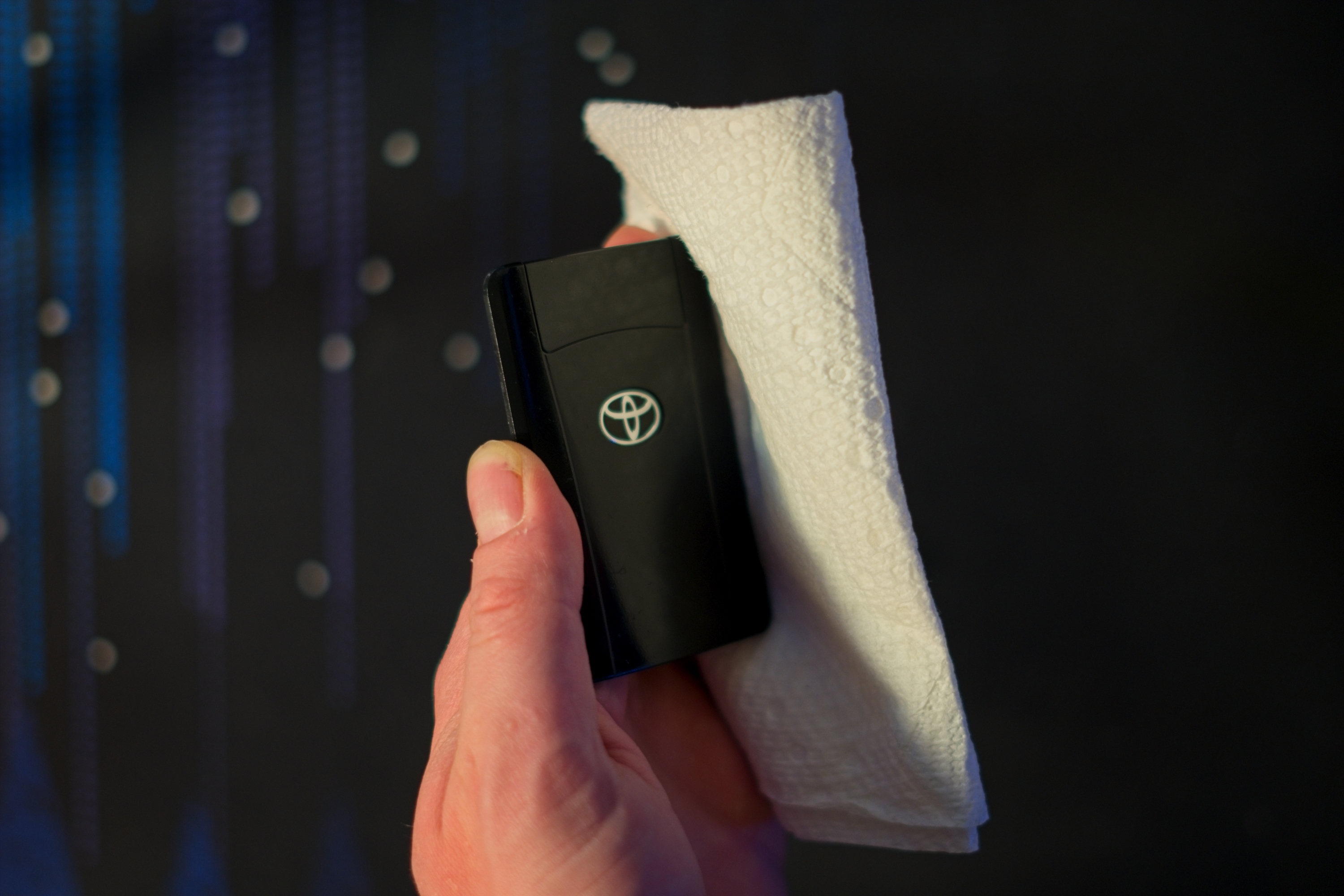 Cleaning the key