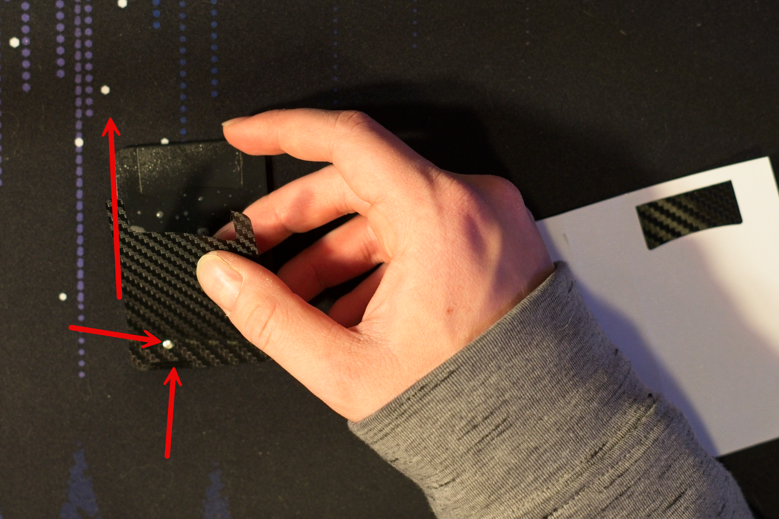 Back panel alignment