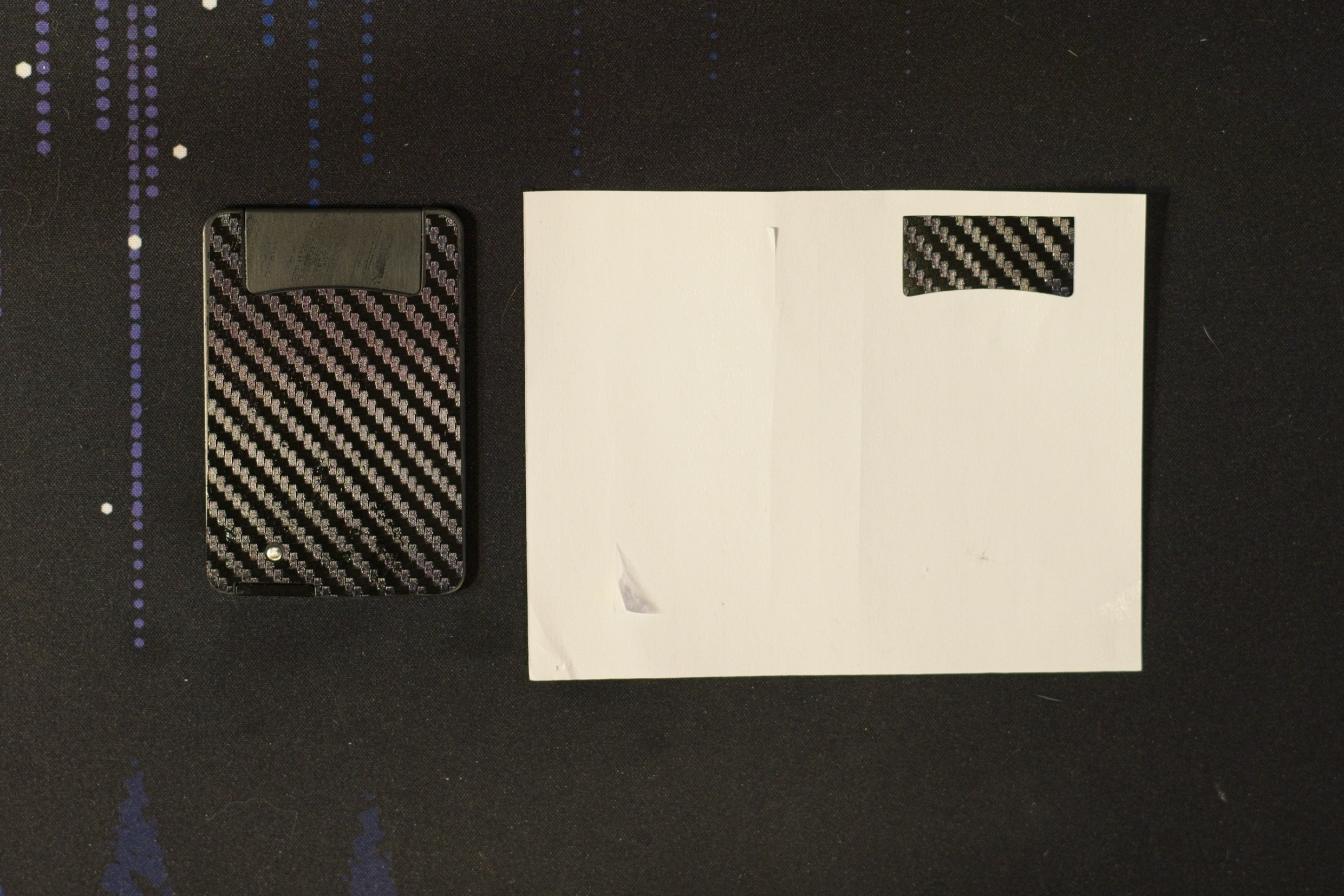 Back panel applied