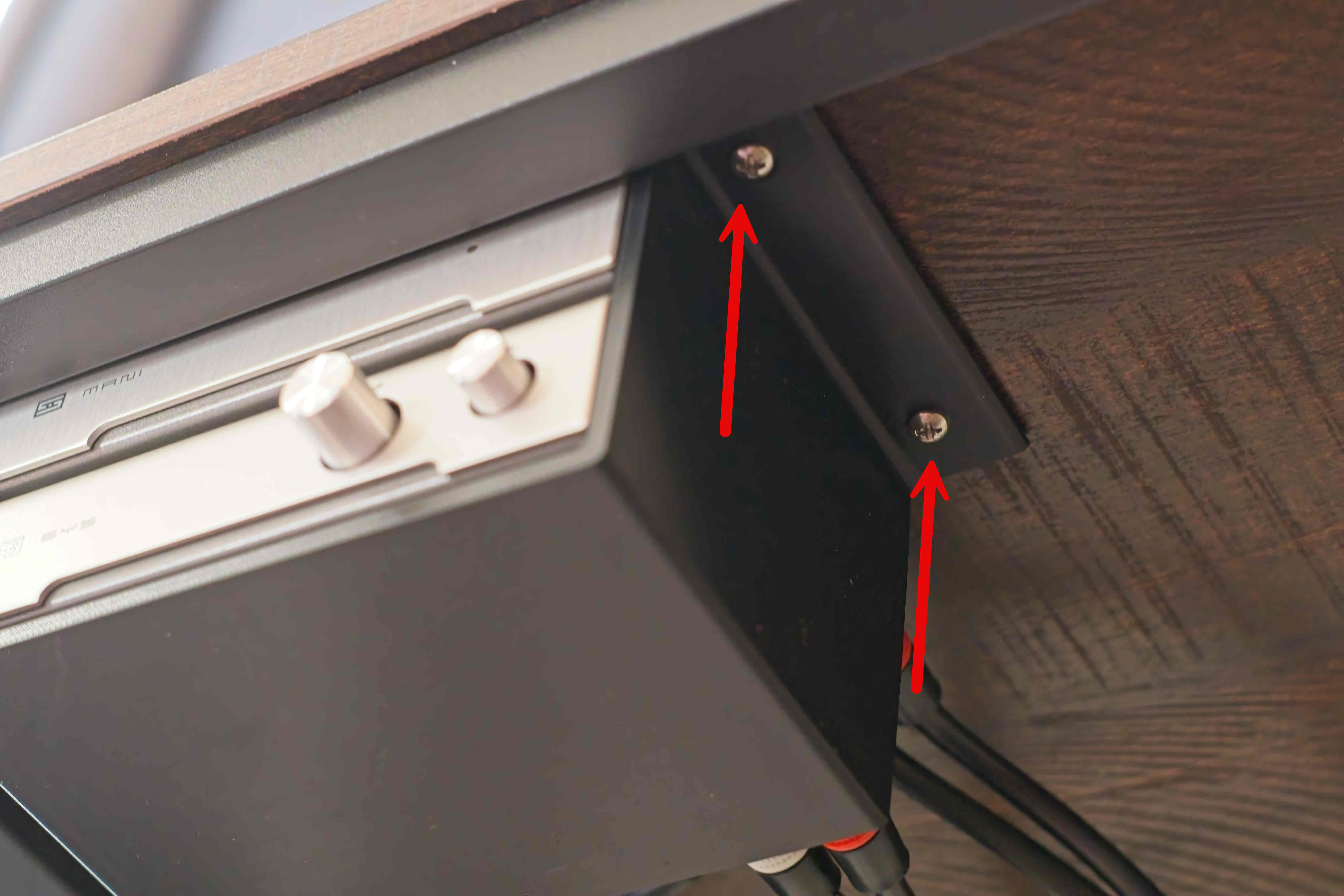 Rack mounted with screws